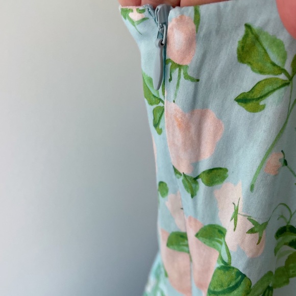 Hill House Blue Roses Floral Daphne Midi Dress Size 2XL - Picture 10 of 12